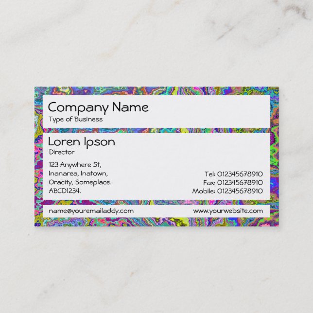 Panels - Pizzazz Mineral Business Card (Front)