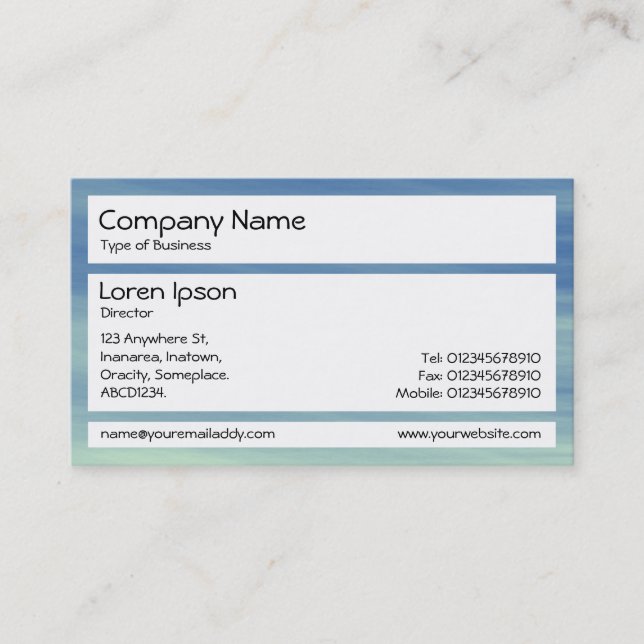 Panels - Sky Trails Business Card (Front)