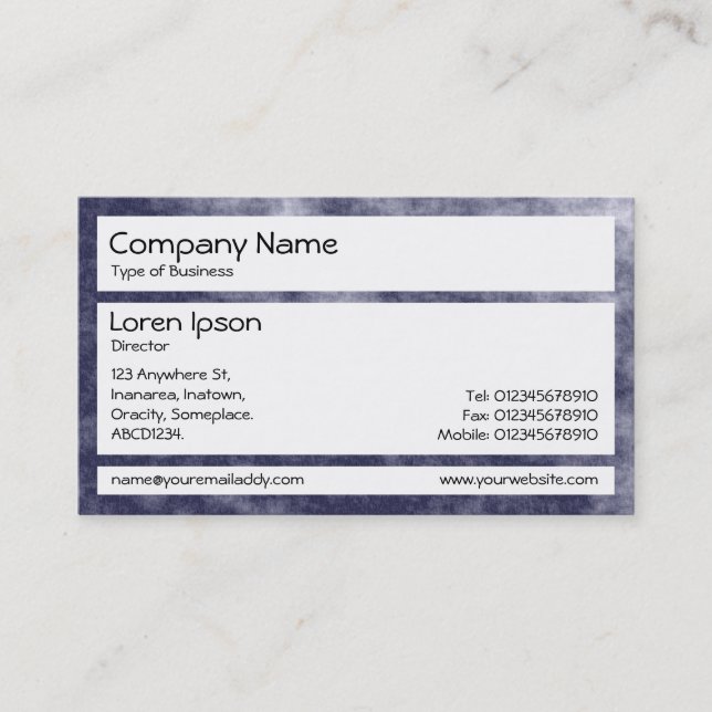 Panels - Smokey Atmosphere Business Card (Front)