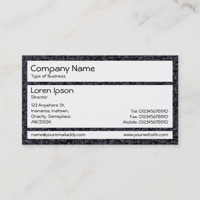 Panels - Woolly Carpet 01 Business Card (Front)