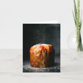 Panettone, Typical Italian Sweet For Christmas Card