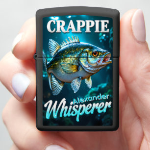 Panfish Crappie Personalized Freshwater Zippo Lighter