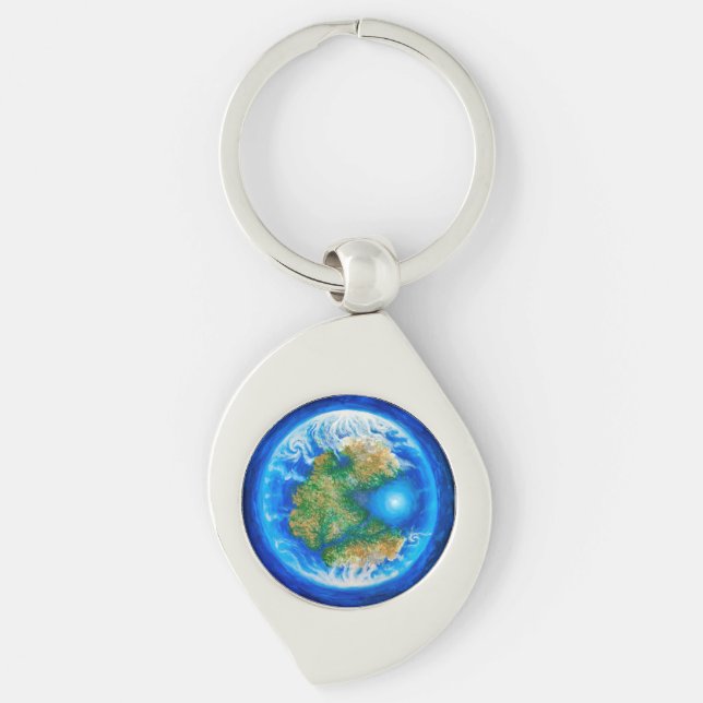 Pangaea and the Tethys ocean  Keychain (Front)