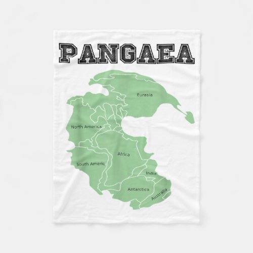 Pangaea T_Shirt Pangea One Continent World Earth G Fleece Blanket