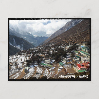 Pangboche, Everest trail views, Himalayas - Nepal Postcard