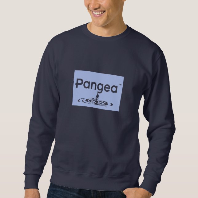 pangea logo blu felpa - Customized Sweatshirt (Front)