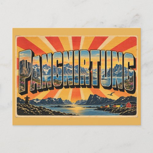 Pangnirtung NU Fjord Gateway Arctic Art Postcard