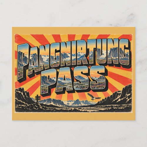 Pangnirtung Pass NU Fjord Valley Arctic Art Postcard