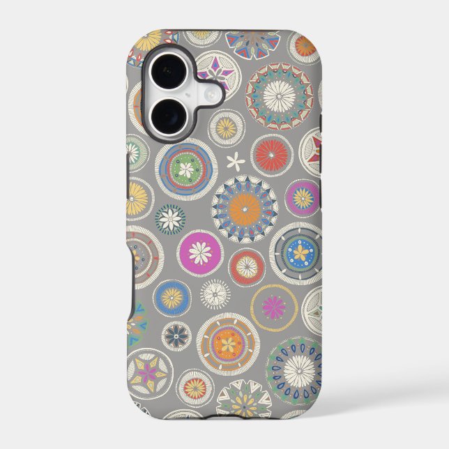 pango mandala pewter Case-Mate iPhone case (Back)