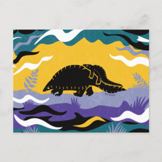 Pangolin Art Postcard
