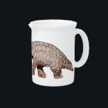 Pangolin cartoon illustration beverage pitcher<br><div class="desc">Pangolin cartoon illustration</div>