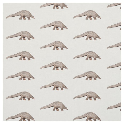 Pangolin cartoon illustration fabric