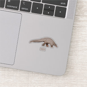 Pangolin cartoon illustration sticker