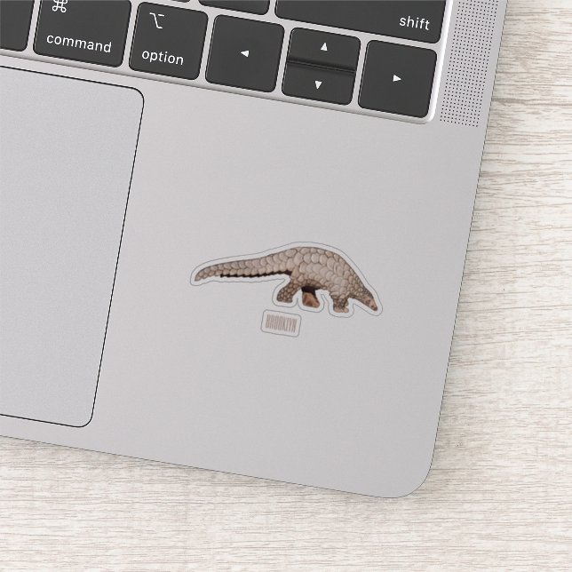 Pangolin cartoon illustration sticker (Detail)