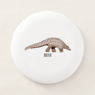 Pangolin cartoon illustration Wham-O frisbee