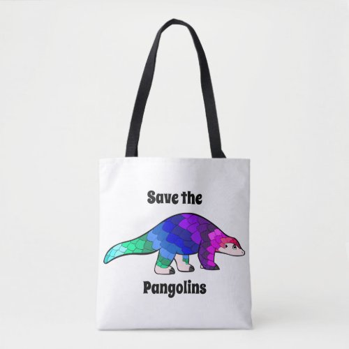 Pangolin Cartoon Tote Bag