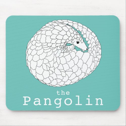 Pangolin cute Endangered Wildlife Mouse Pad