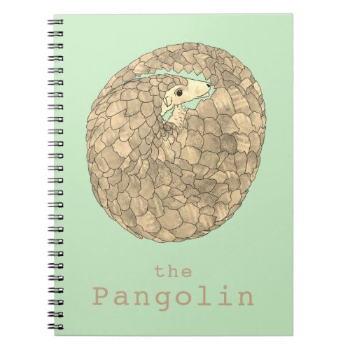 Pangolin Endangered Animal Rights Green Activism  Notebook