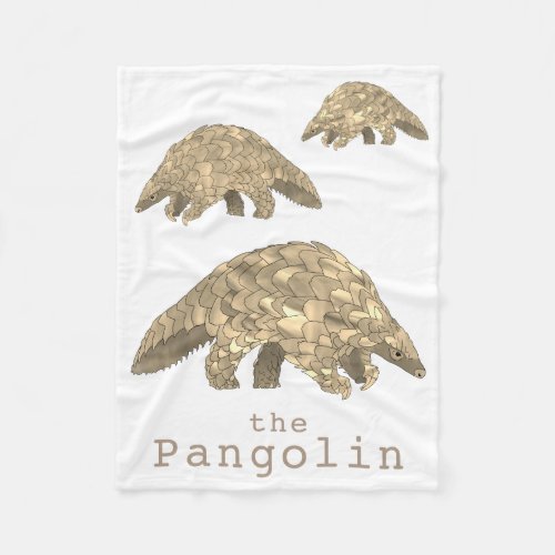 Pangolin Endangered Species Animal Rights Activism Fleece Blanket
