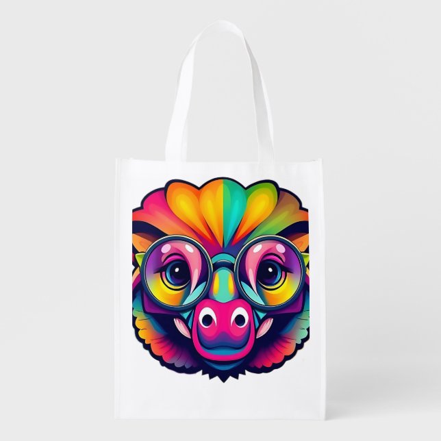 Pangolin in Shades Reusable Tote (Front)