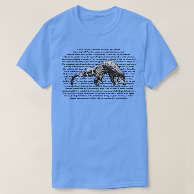 Pangolin Information T-Shirt (Design Front)