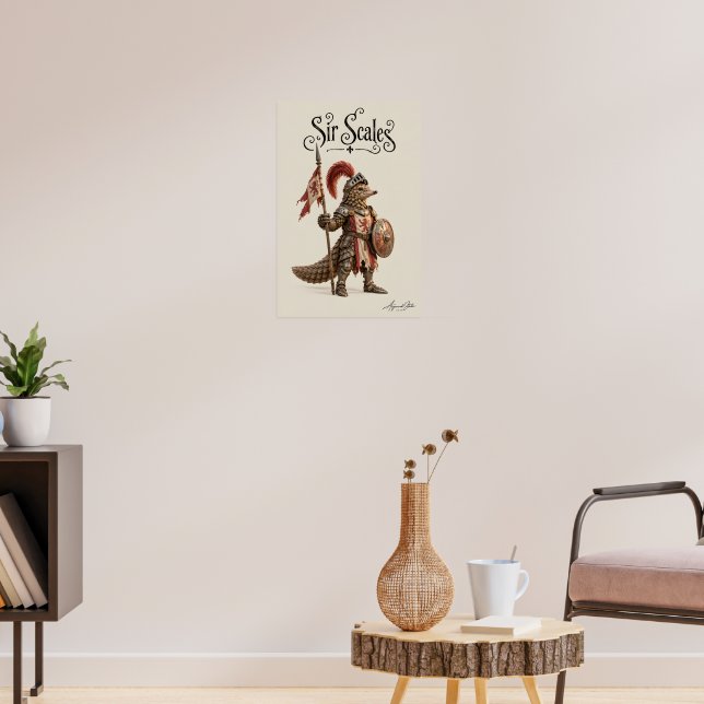 Pangolin Knight Poster (Living Room 3)