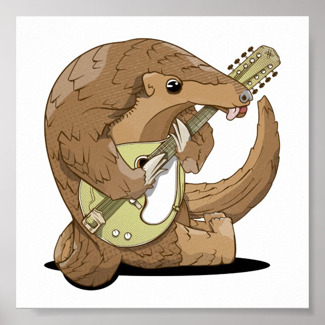 Pangolin Mandolin Poster (Front)