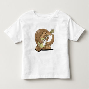 Pangolin playing a mandolin toddler t-shirt