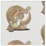 Pangolin playing an mandolin fabric