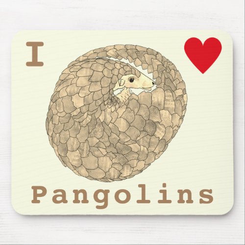 Pangolin rare Endangered Animal wildlife  Mouse Pad