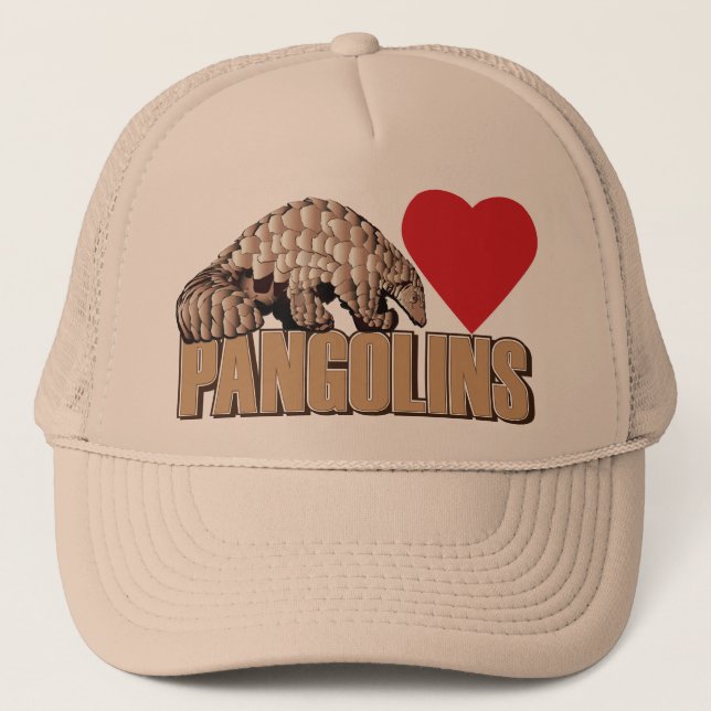 Pangolins-Heart Trucker Hat (Front)