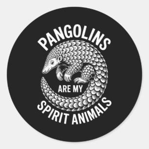 Pangolins Srit Animals Funny Pangolin  Classic Round Sticker