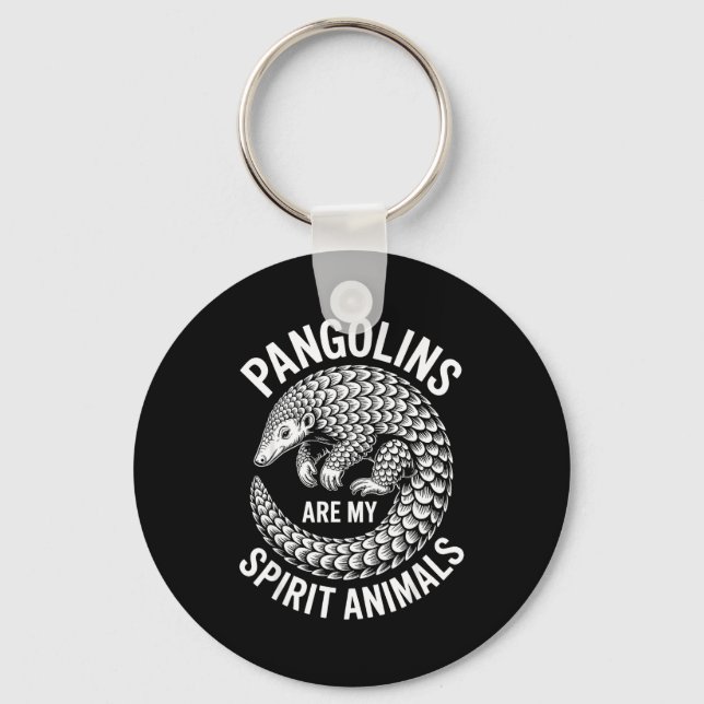 Pangolins Srit Animals Funny Pangolin  Keychain (Front)