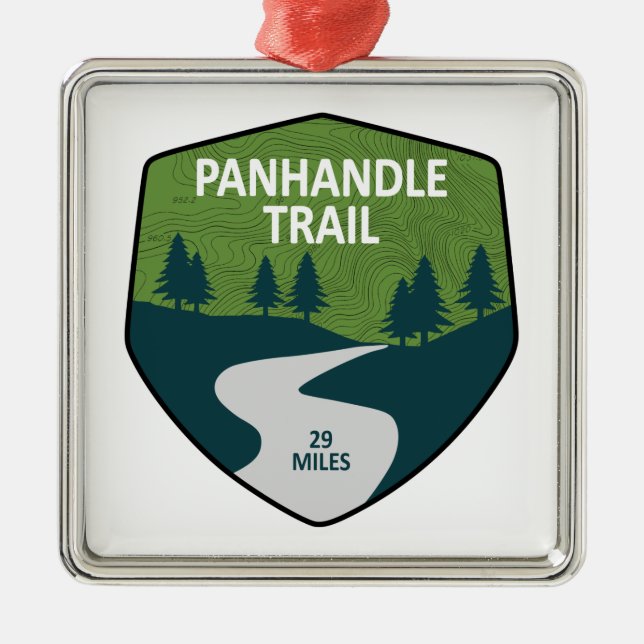 Panhandle Trail Metal Ornament (Front)