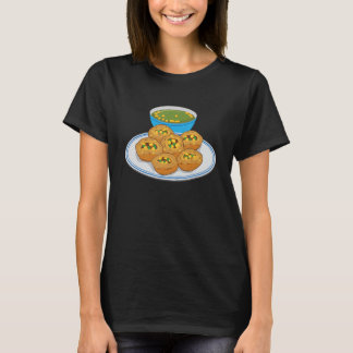 Pani Puri Gol Gappa Green Chutney India Pakistan F T-Shirt