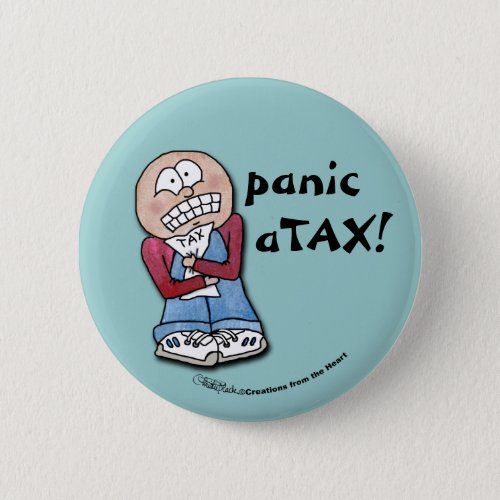 Panic aTAX Pinback Button
