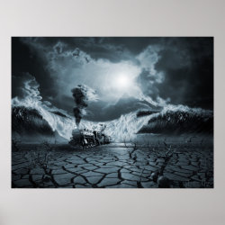 Panic Attack or Anxiety PTSD, surreal poster print