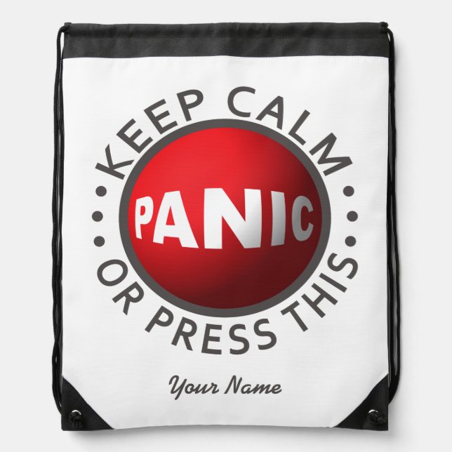 Panic Button custom bag (Front)