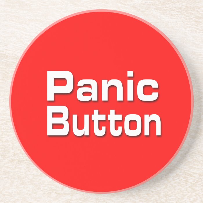 Panic Button Drink Coaster