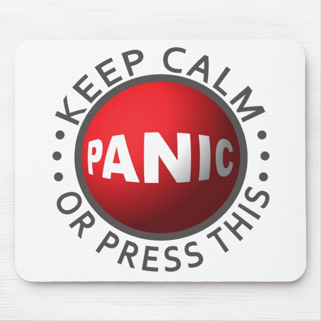 Panic Button mousepad (Front)