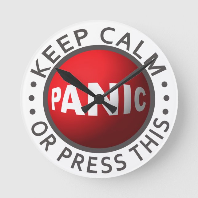 Panic Button wall clock (Front)