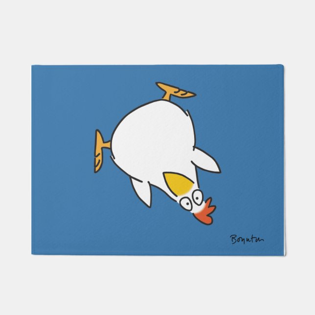 PANIC CHICKEN doormat Sandra Boynton (Front)