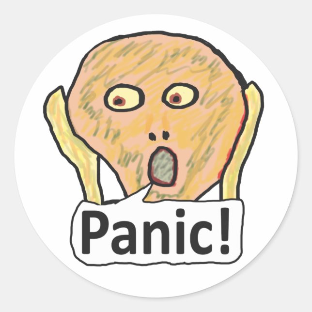Panic! Classic Round Sticker (Front)