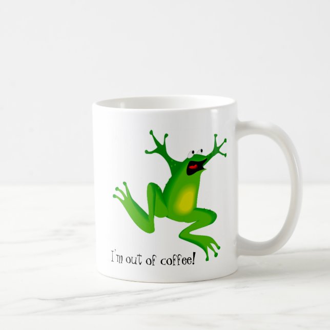 Panic Frog Needs Coffee Mug (Right)