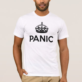 PANIC: Keep Calm and Carry On Spoof (Light Colors) T-Shirt