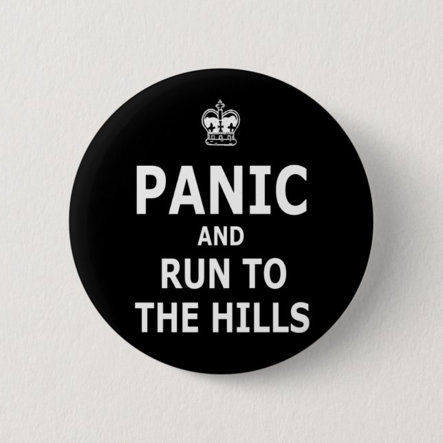 Panic Pinback Button (Front)