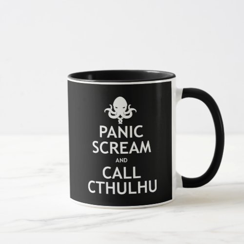 Panic Scream and Call Cthulhu Mug