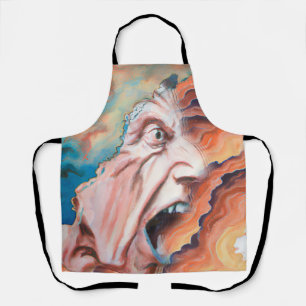 Panic Waves Oil Painting Apron