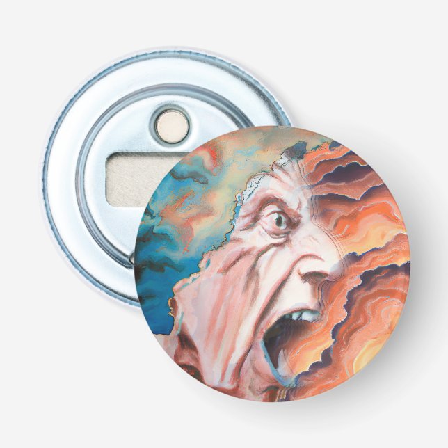 Panic Waves Oil Painting Bottle Opener (Front)
