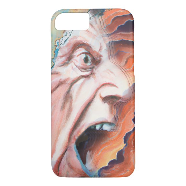 Panic Waves Oil Painting Case-Mate iPhone Case (Back)